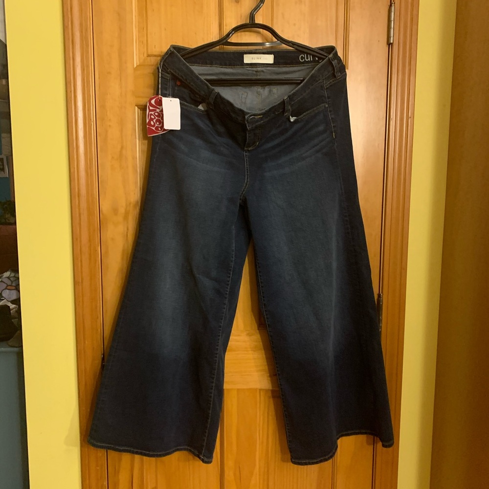 Slink curvy wide leg jeans NWT